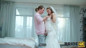 White-clad brides get naughty in this compilation featuring Sofia Lee,
