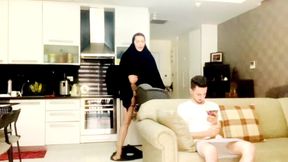 An Arab Boy Fucks Step- Mother Because He's Still Learn How to Have Sex. and Thestep- Mother Doesn't Mind Teaching Her Step Son