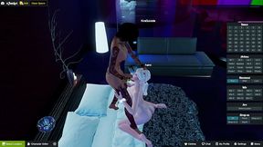 3DXchat-My step sis Kira fucking with slut hann