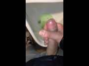 Leave some Sperm in the Urinoir for the next Straight Men taking a Pee