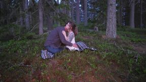 Swedish lovers get wild in the woods - RosySkye - 4K 60fps