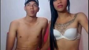 Hungry Asian tranny wants her ass fucked all the time