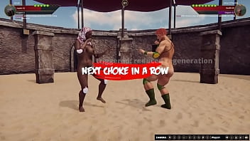 Jenah VS Aine O'_Rackie (Naked Fighter 3D)