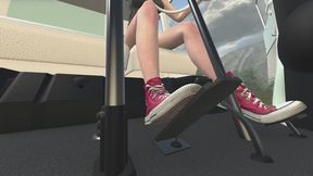 1967 VW Bus Cranking Template - Sara in Converse Hi Tops 1080p