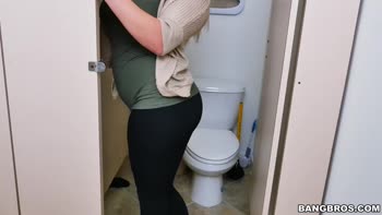 Nina Kayy's Big Boobs at the Bang Bro's Glory Hole