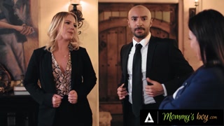 MOMMY'S BOY - Hung Stud Must Fuck Boss Candice Dare's Horny Wife RayVeness If He Wants A Promotion