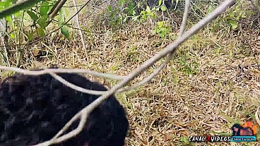 MARCIO BAIANO OFFICIAL LEVANDO NOVINHA PRO MATO E ENFIANDO A PICA GROSSA NA BUCETA DA MENINA