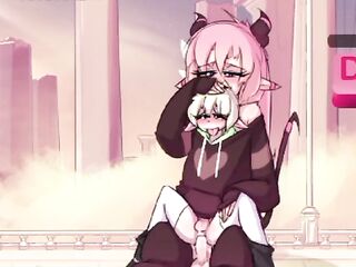 MAX THE ELF : (; ANIMATION ) _ FUTA _ FUTA - CHICAS EXPERIMENTAN TRAGANDO EL SPERM