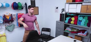 Handcuffed jock bred hard by interracial cop duo