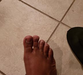 Foot Fetish with Black Bear