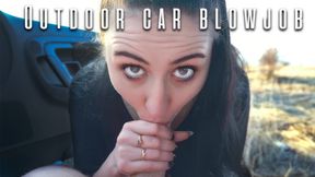 Outdoor Blowjob and Swallow on Sunset