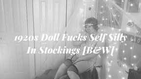 1920s Doll Fucks Self Silly In Stockings