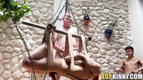 ”Mitch Schif & Sebastian Kane WAX TORMENT bound Latinos”