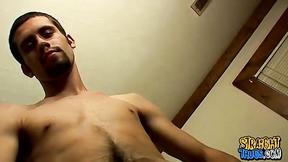 ”Horny & unshaved straight guy Pimp has a load in his balls”