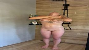 je me detends sous la douche