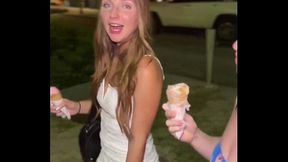 Amateur babe Macey Meadows shares a BBC with petite cutie Nicole Rae in a