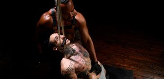 BDSM interracial: hot blowjob and anal with results