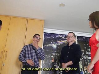 I BANG MY STEPSON AND HIS ALLY WHILST THEY SEE MY ABODE