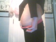 Fat Booty Trans-Girl's New Yoga Pants Are Hard To Get On