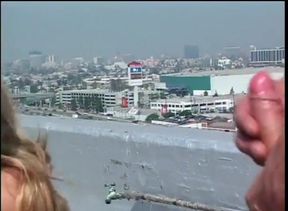 Sexy blonde pussy fucking big cock sucking on the beach