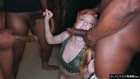 BLACKEDRAW First IR Gangbang for stunner Madi