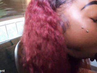 Hawt black honey Salley Cakez deepthroats my chocolate BBC