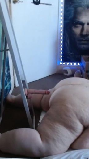SSBBW Too Fat to Fuck Mirro Dildo Part 1