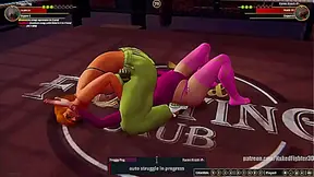 Preggy Peg VS Karen Krash (Naked Fighter 3D)