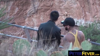 PETERFEVER Jaycee And John Rene Steal Quick Suck During Hike