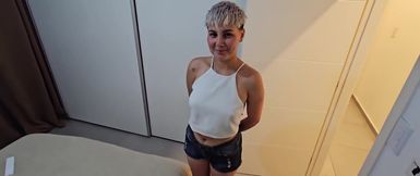Argentinian Lesbian in Her First Casting