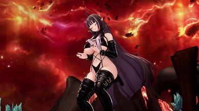 Elf VTuber Outfit Change Until Naked | MMD Hands Up