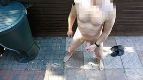 Exhibitionist Naked Outdoor Jerking Sexshow Great Cumshot