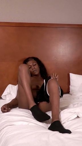 BLACK TGIRLS - Yasmyn Skye Flaunts Her Sexy Ass For You   Clip 1