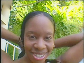 Innocent Black Babe Gets Spit Roasted