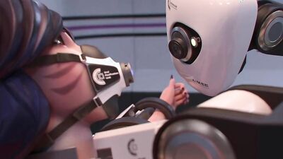 Watch this bondage-clad tranny get pounded hard with a machine while tied up