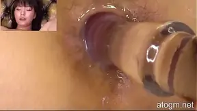 Japanese Goddess Impaled on Massive Anal Glass Plug – Orgasmic Face Melts!