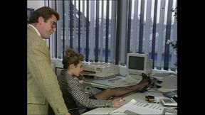 In the Office the Boss Catches Me