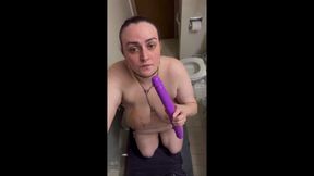 Cute submissive girl takes deepthroat gagging lessons in Week 9 of her training