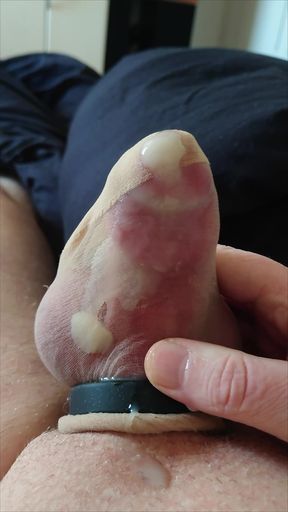 The Stocking, My Penis and Its Cum