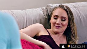 FANTASY MASSAGE - AJ Applegate Gets Horny During Foot Massage And Fucks By Her Lucky Friend