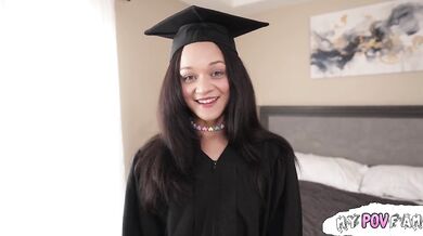 Stepdaddy Gives Graduation Gift Big Cock Gagging Deepthroat Blowjob