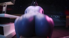 Liara's Big Booty Reverse-Cowgirl Ride In Spluckytama 3D Hentai Sex