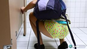 Kharlie Stone Pees and Masturbates in the School Bathroom