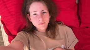Oversized Tee Pixie Phone Glow - Cozy Bed Self-Love Session