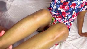 Stunning Legs That Will Leave You Breathless - A Must-See Encounter! - චීස් වගේ සුපිරි කකුල් දෙක ගල් කපන්න මරු OMG her sexy legs wet my horny cock