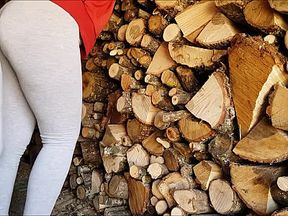 outdoors in the countryside almost caught, orgasm interrupted ... nooooo