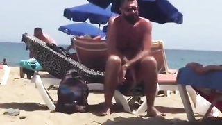 Str8 spy daddy bear at the beach 5