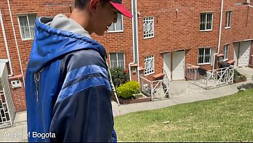 Latino man gets a sloppy blowjob from a twink