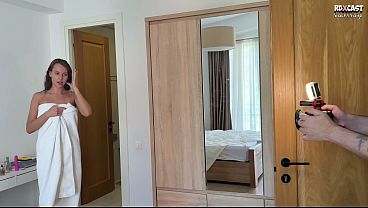 Backstage! Wait Outside While We Fuck Your Girlfriend! Cuckold Gets Kicked Out so Tough Men Can DP His Slut!