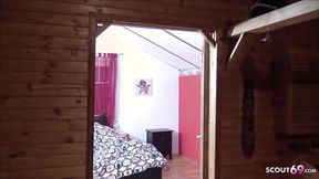 ”German Teen With Pigtails Real Amateur 3 Some Homemade Sex With 2 Guys”